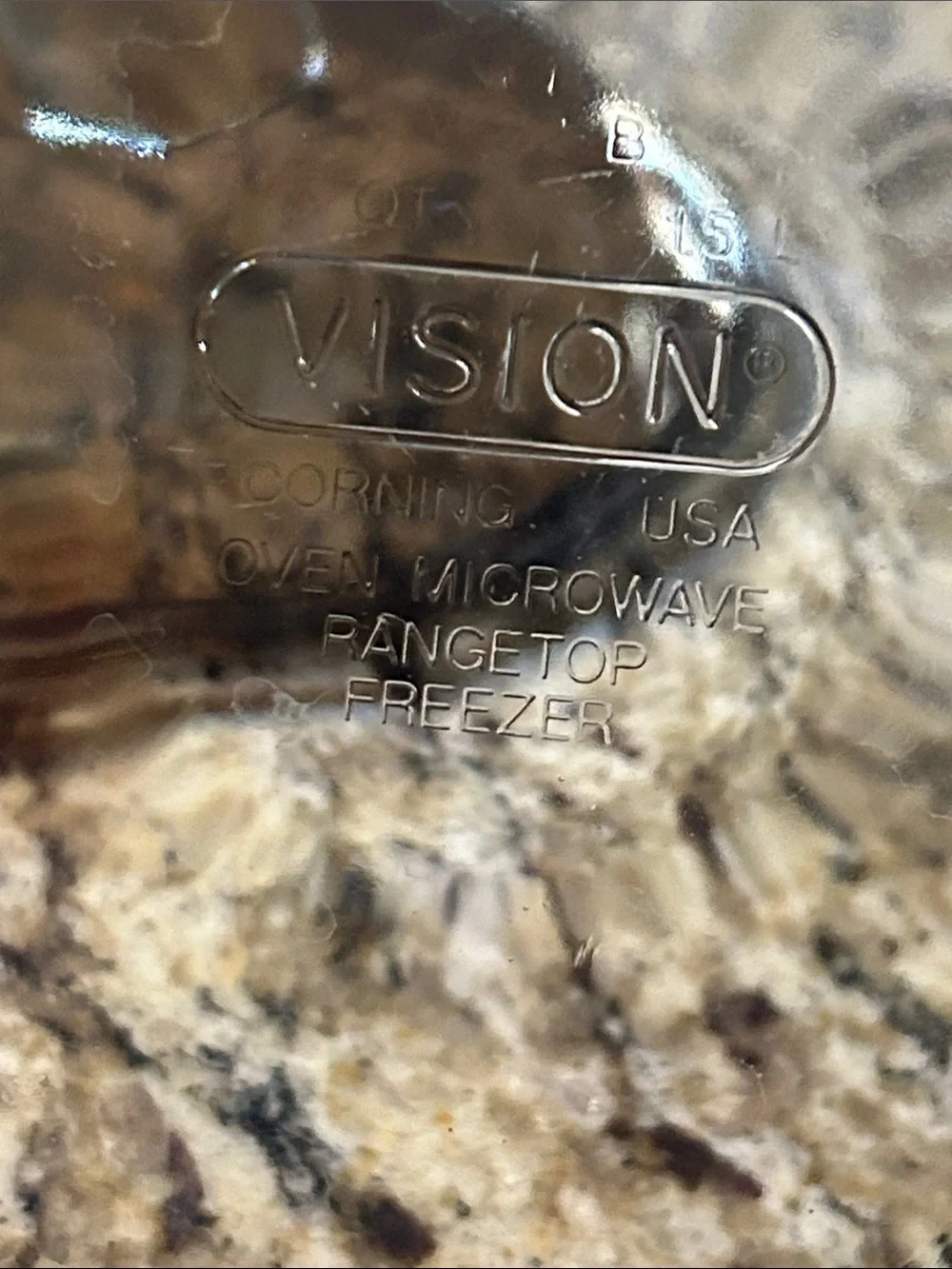 Vision Amber Glass Covered Casserole Dish - Microwave Stovetop Refrigerator Dish